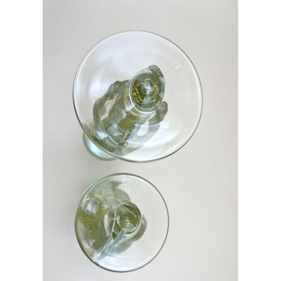 Rare VTG Murano Chinese Couple with Gold Fleck Stripe Standing & Sitting - Picture 3 of 11